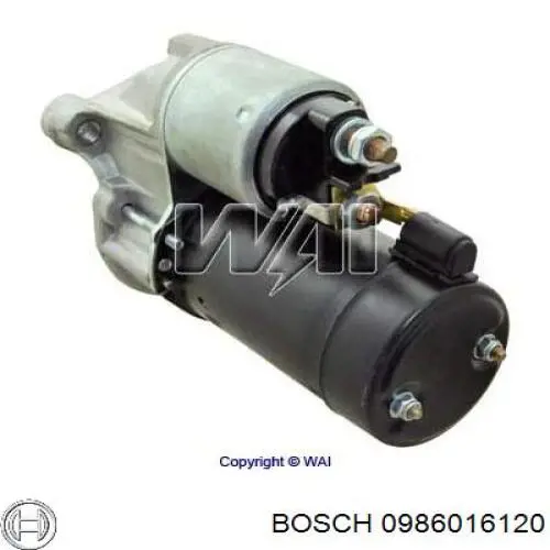 Стартер Bosch 0986016120 ціна, від 63.55 USD