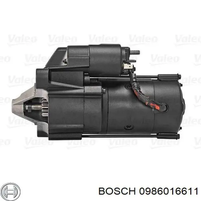 0986016611 Bosch Стартер двигуна