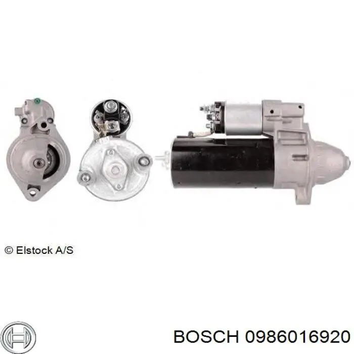 Стартер автомобільний Bosch 0986016920