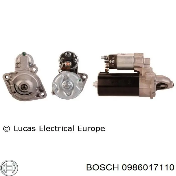 0986017110 Bosch Стартер двигуна