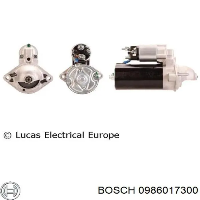 Стартер 0986017300 Bosch