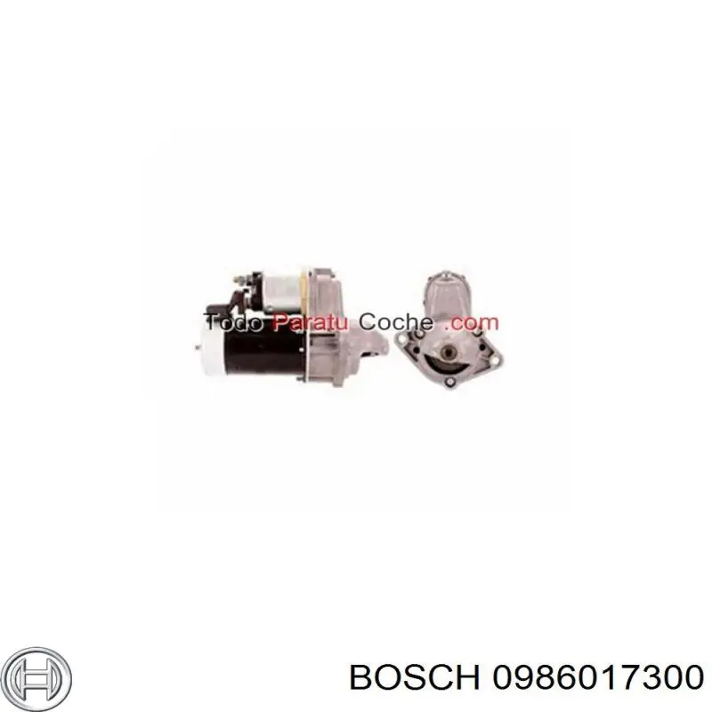 0986017300 Bosch стартер