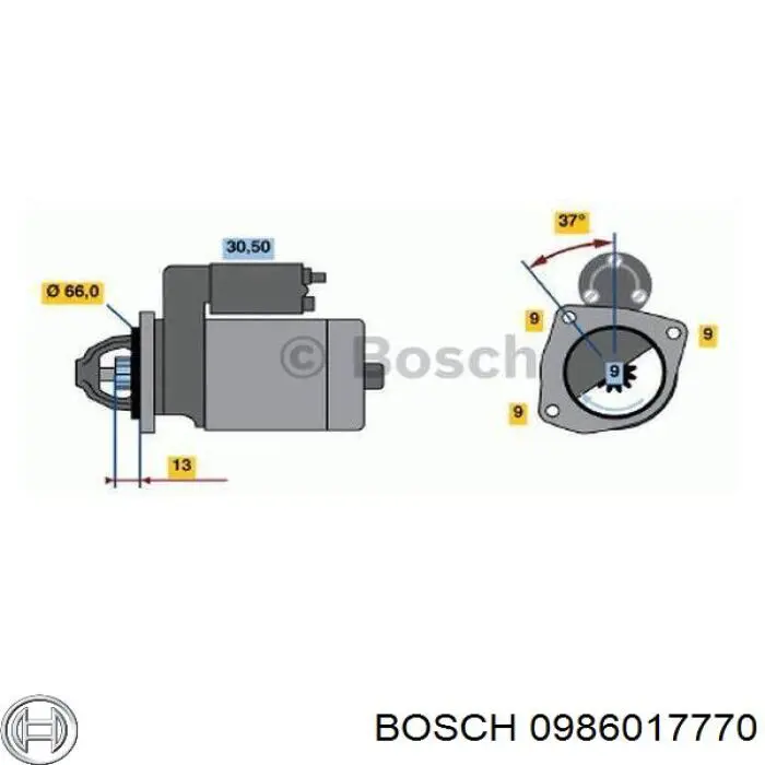 0986017770 Bosch стартер