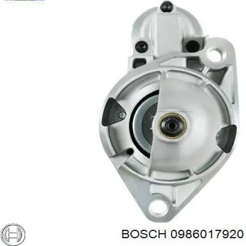 0986017920 Bosch Стартер (1,1 кВт, 12В)