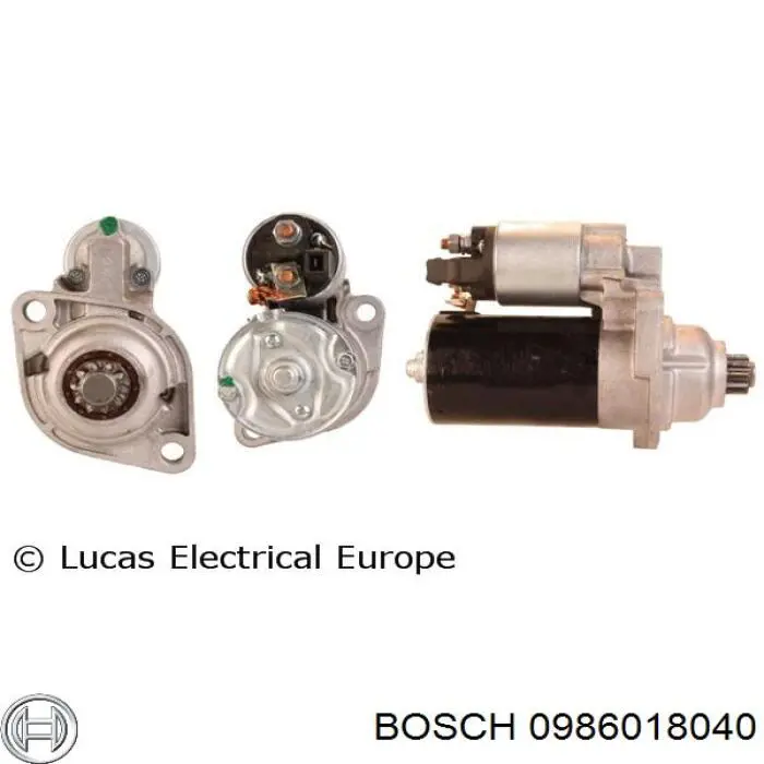 0986018040 Bosch Стартер (1,1 кВт, 12 В)