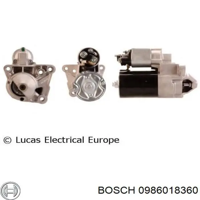 Купити 0986018360 Bosch Стартер