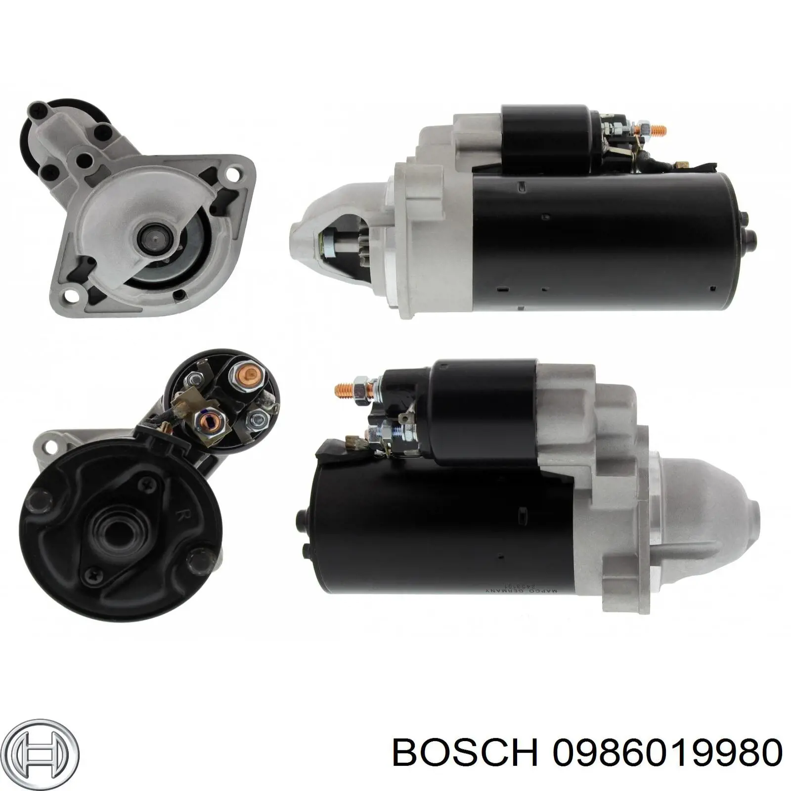 Стартер Bosch 0986019980 ціна, від 111.04 USD