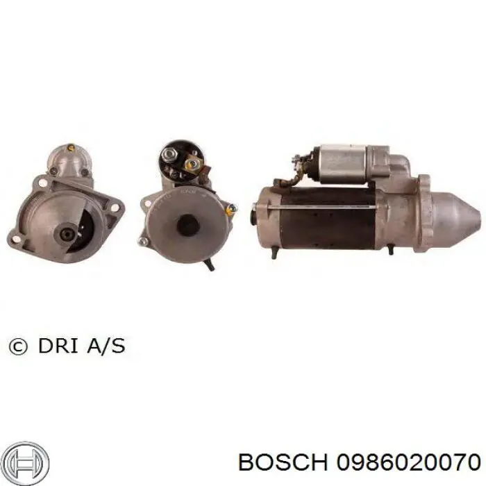Купити 0986020070 Bosch Стартер
