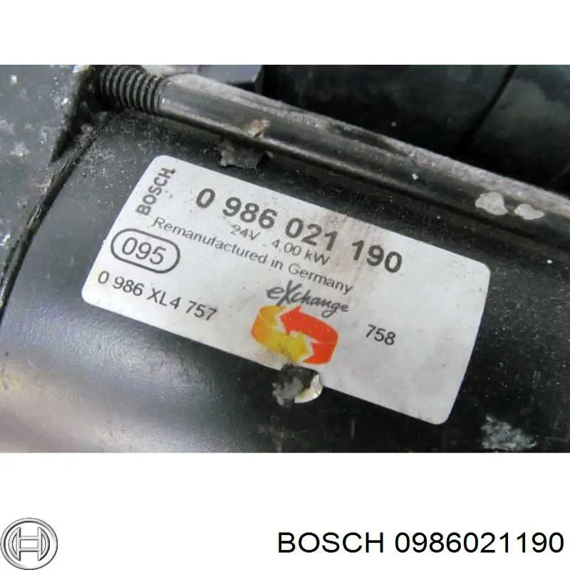 Стартер автомобільний Bosch 0986021190