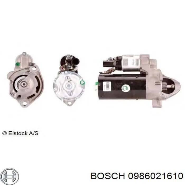 0986021610 Bosch стартер
