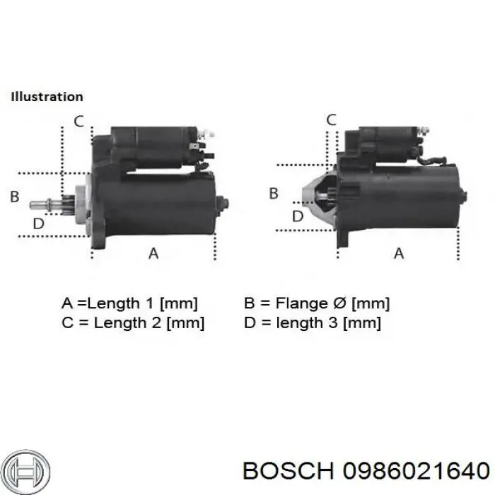 Стартер Bosch 0986021640 ціна, від 94.47 USD