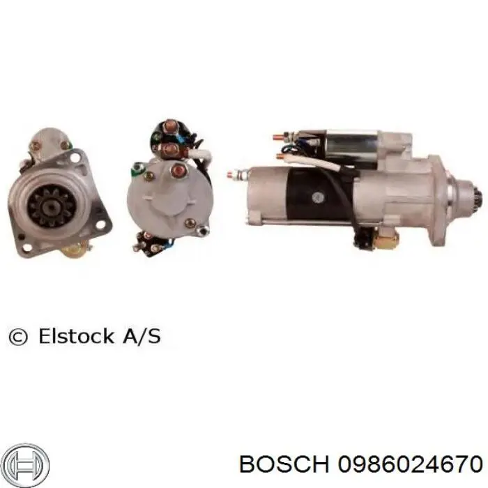 Купити 0986024670 Bosch Стартер
