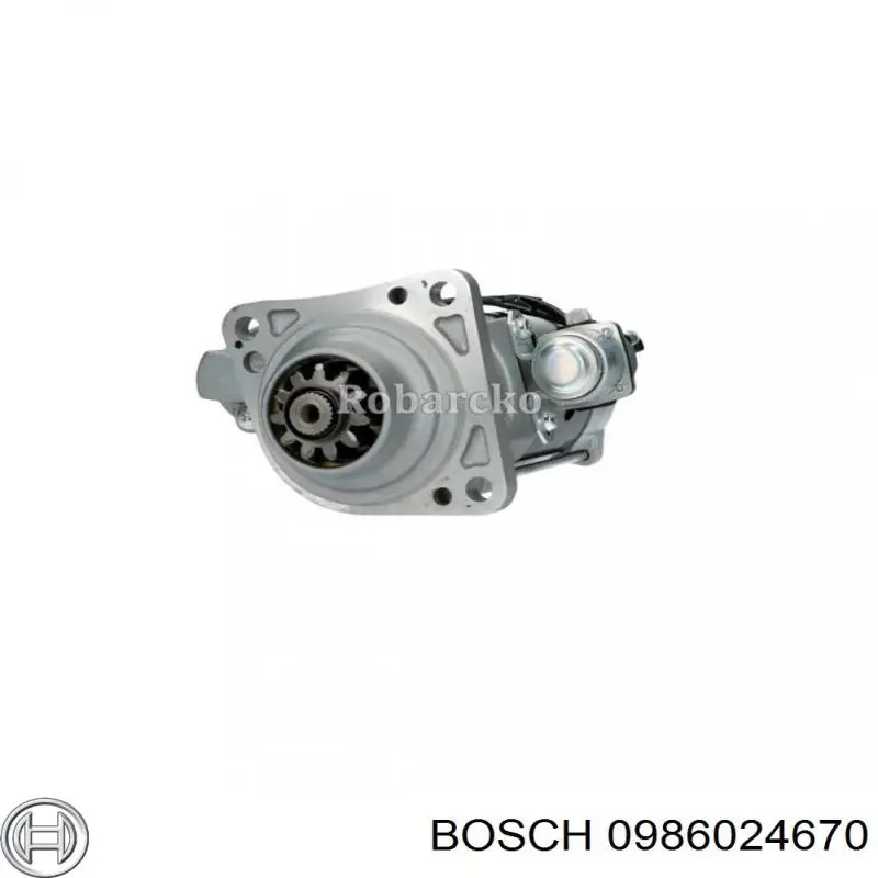 0986024670 Bosch Стартер двигуна
