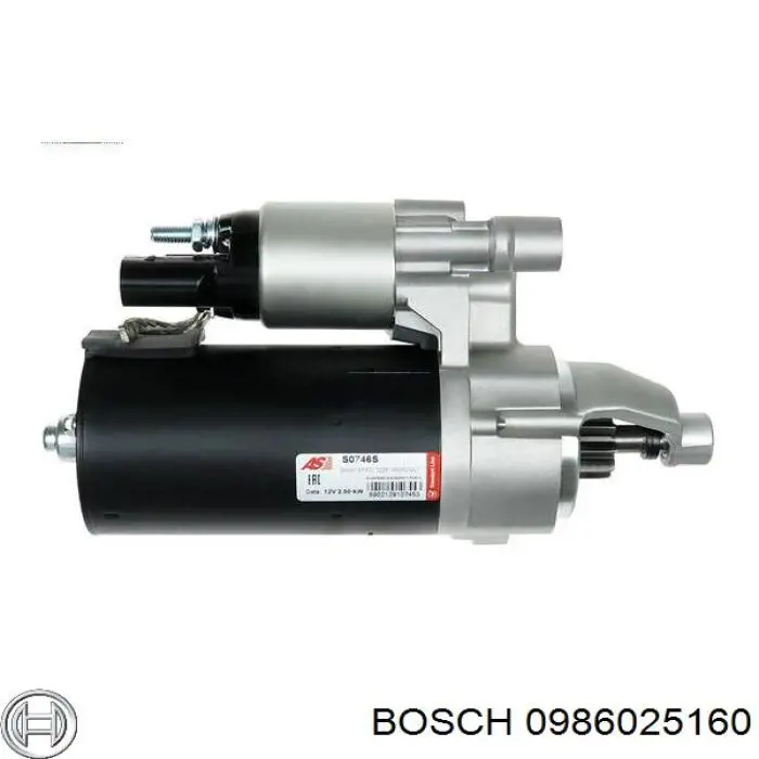 0986025160 Bosch Стартер двигуна