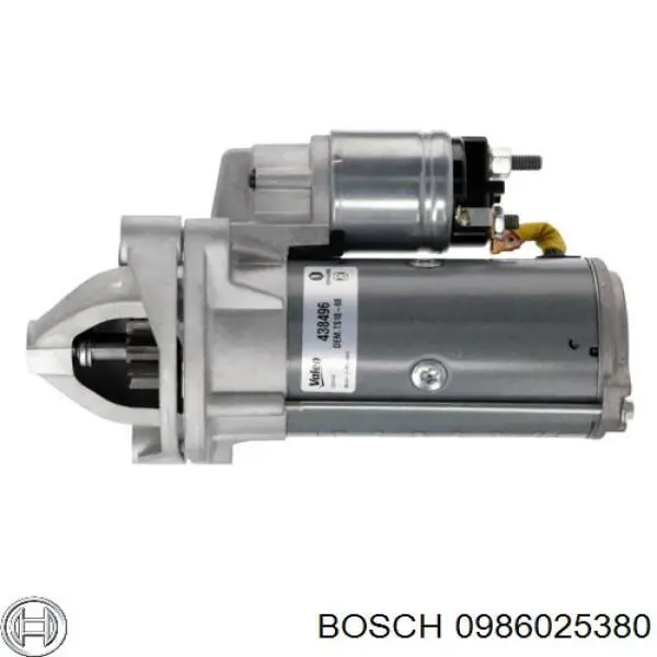 Стартер 0986025380 Bosch