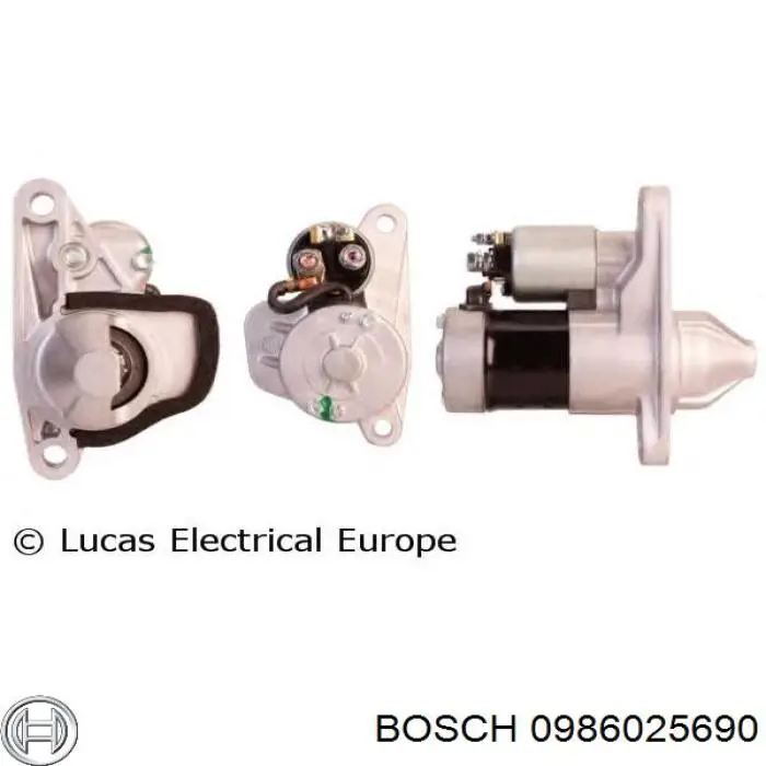 0986025690 Bosch Стартер двигуна
