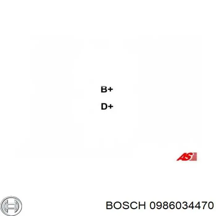 0986034470 Bosch Авто генератор