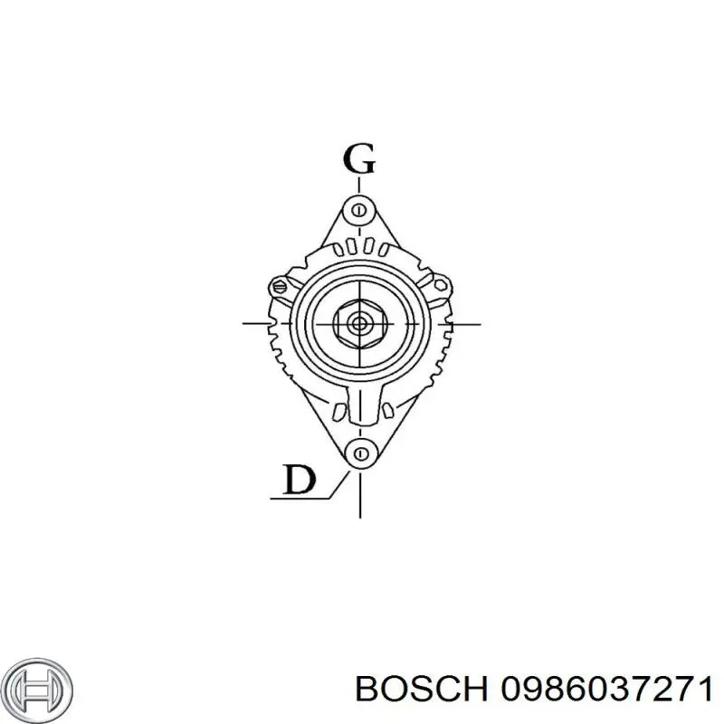 Генератор 0986037271 Bosch