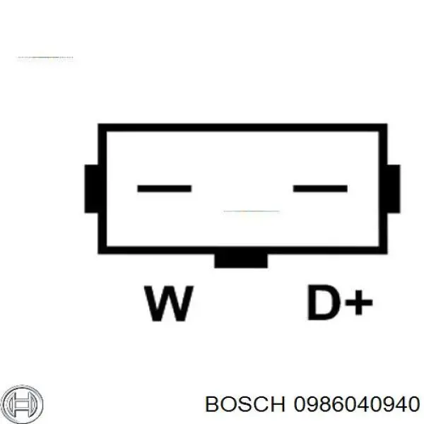 0986040940 Bosch Авто генератор