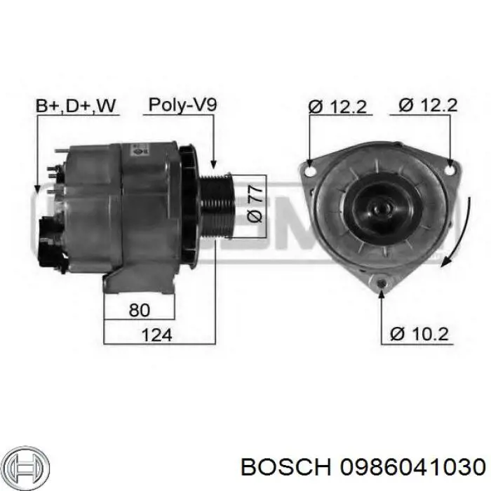 Купити 0986041030 Bosch Генератор