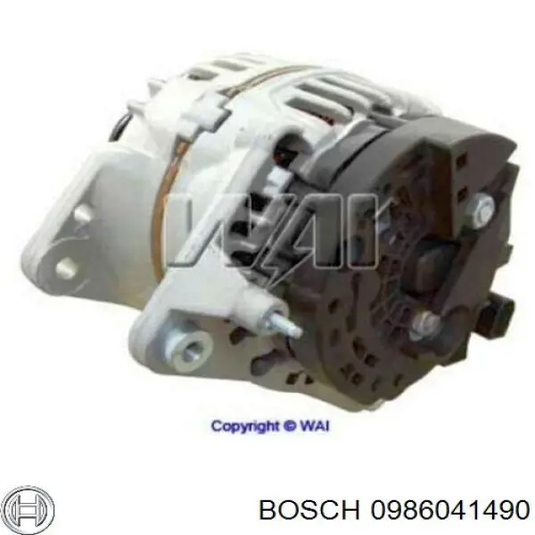 Генератор Bosch 0986041490 ціна, від 53.40 USD