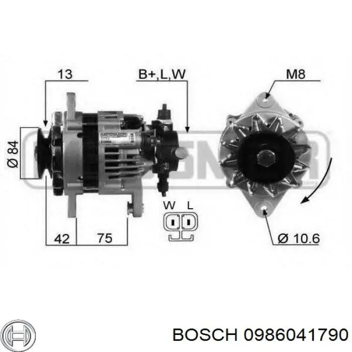 Купити 0986041790 Bosch Генератор