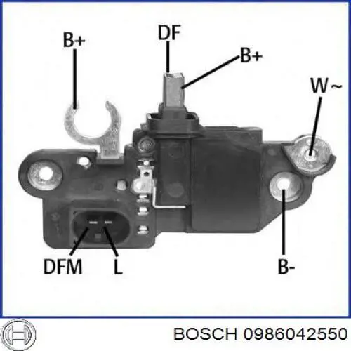 Генератор Bosch 0986042550 ціна, від 117.74 USD