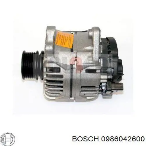 0986042600 Bosch Генератор (70 А, 14 В, D шкива 56 мм, 6 канавок)