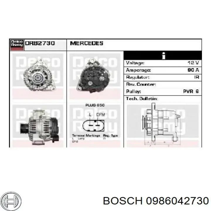 Купити A012154030280 Mercedes Генератор