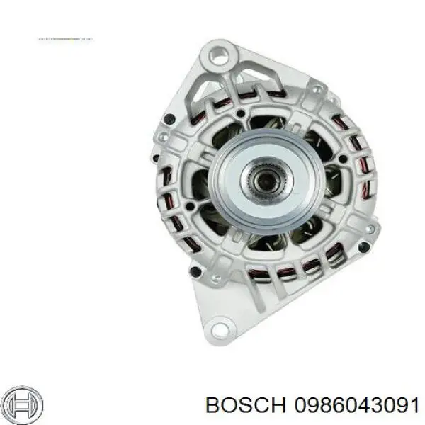 0986043091 Bosch Авто генератор