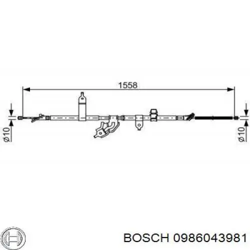 Генератор 0986043981 Bosch