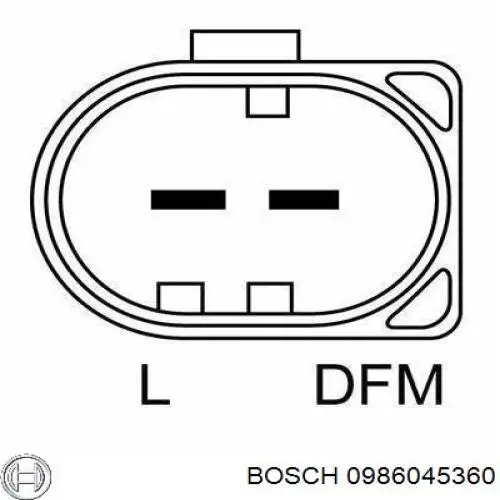 Купити 0986045360 Bosch Генератор