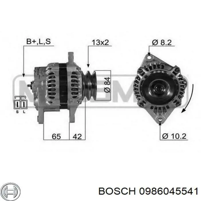 Купити 0986045541 Bosch Генератор