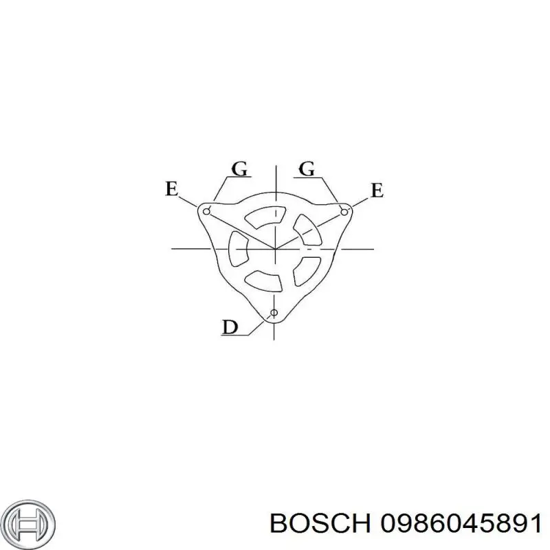 0986045891 Bosch Авто генератор