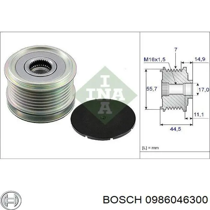 Купити 0986046300 Bosch Генератор
