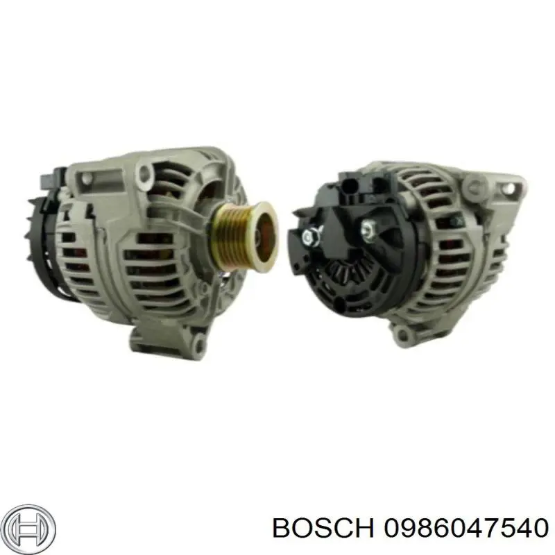 Генератор Bosch 0986047540 ціна, від 123.03 USD