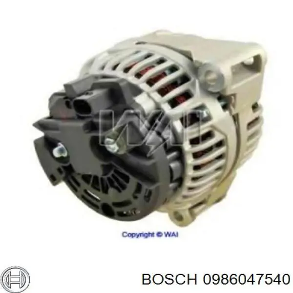 Купити 0986047540 Bosch Генератор
