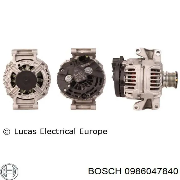 Генератор Bosch 0986047840 ціна, від 181.21 USD
