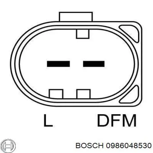 Генератор Bosch 0986048530 ціна, від 50.67 USD