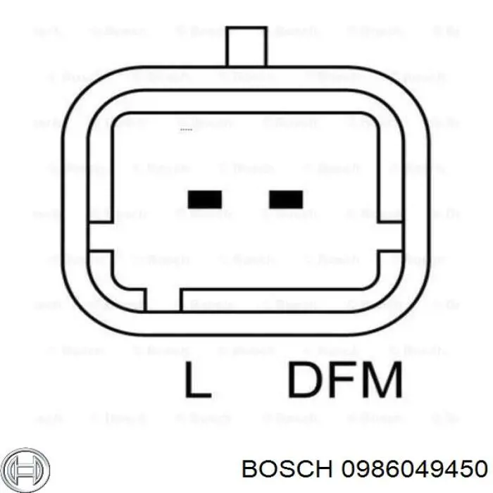 Генератор автомобільний Bosch 0986049450