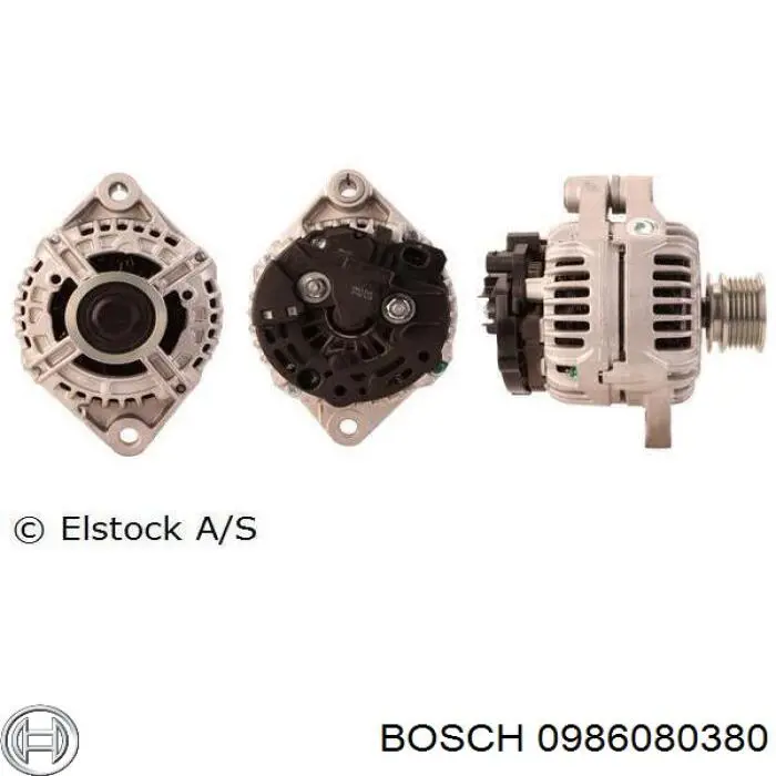 Генератор автомобільний Bosch 0986080380