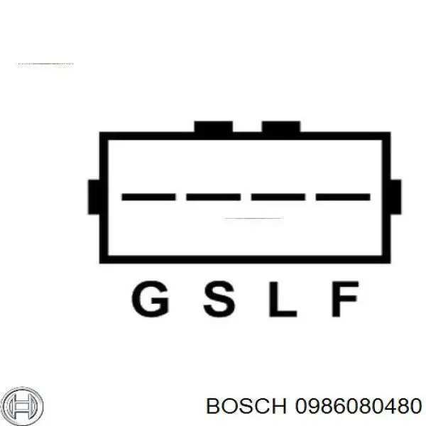 Генератор Bosch 0986080480 ціна, від 50.73 USD