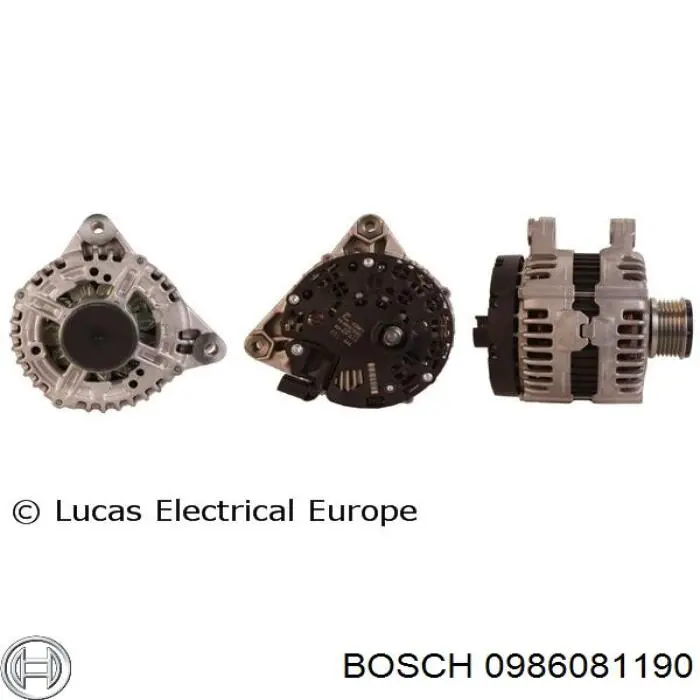 Генератор Bosch 0986081190 ціна, від 131.60 USD