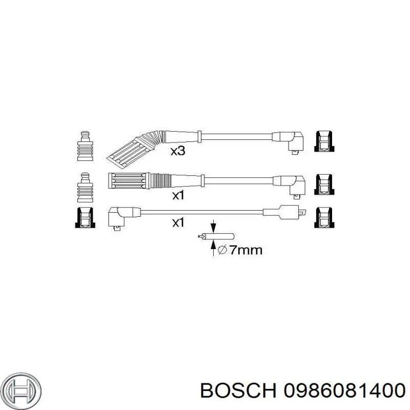 Генератор автомобільний Bosch 0986081400