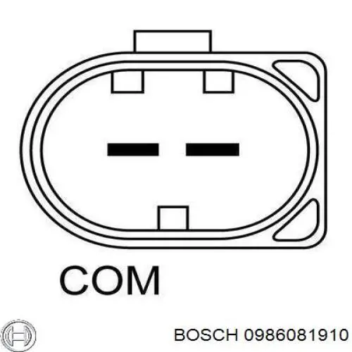 0986081910 Bosch Авто генератор