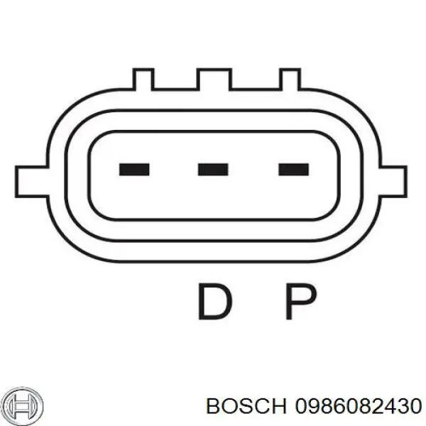 Генератор 0986082430 Bosch