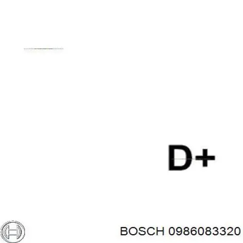 0986083320 Bosch генератор