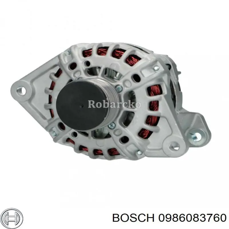 Генератор Bosch 0986083760 ціна, від 151.86 USD