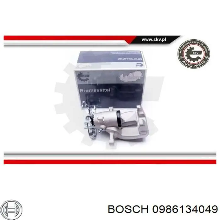 Супорт задній лівий 0986134049 Bosch