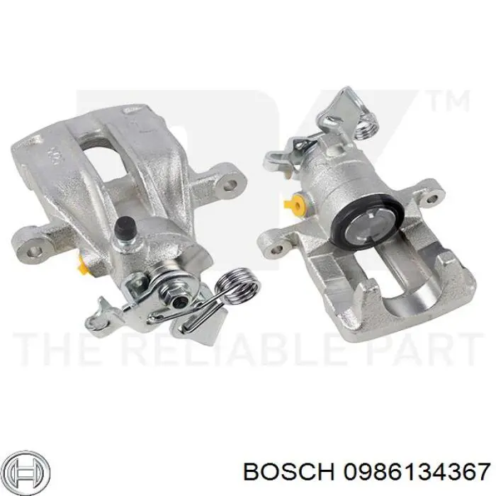 Задній гальмівний супорт лівий Bosch 0986134367